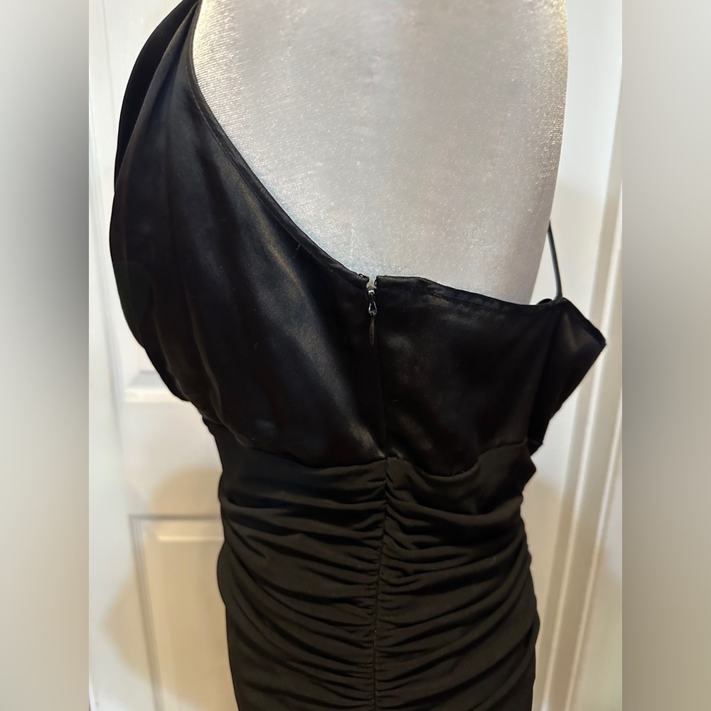 Laundry By Shelli Segal  Dress Black Spaghetti Strap Backless Dress Size 12 - Picture 7 of 10
